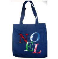 (image for) Christmas Noel Canvas Tote Bag Purse - Click Image to Close